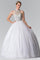 Mesh Long Quinceanera Dress with Beaded Bodice - The Dress Outlet Elizabeth K