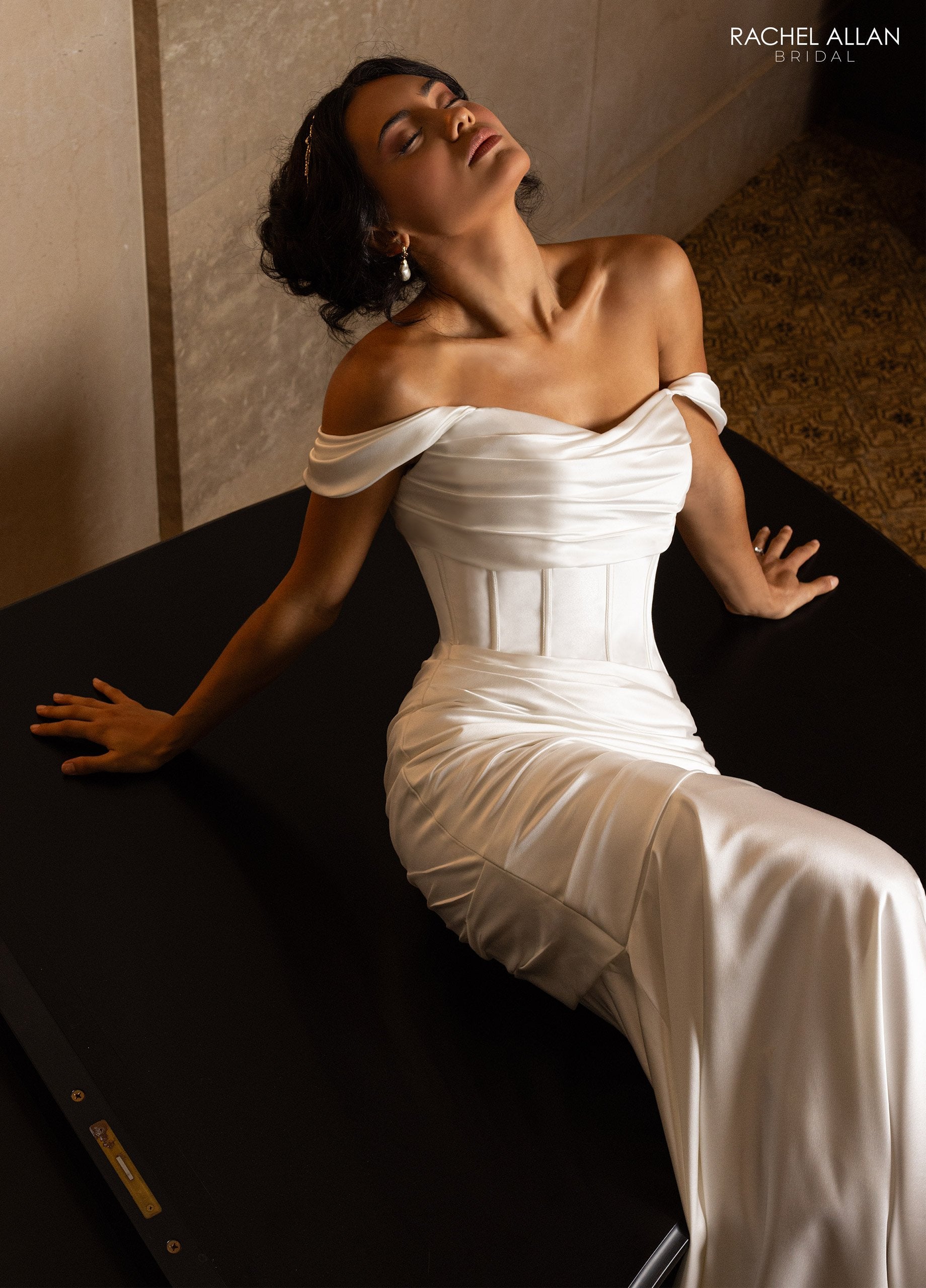 Rachel Allan RB2205 Long Simple Mermaid Wedding Dress