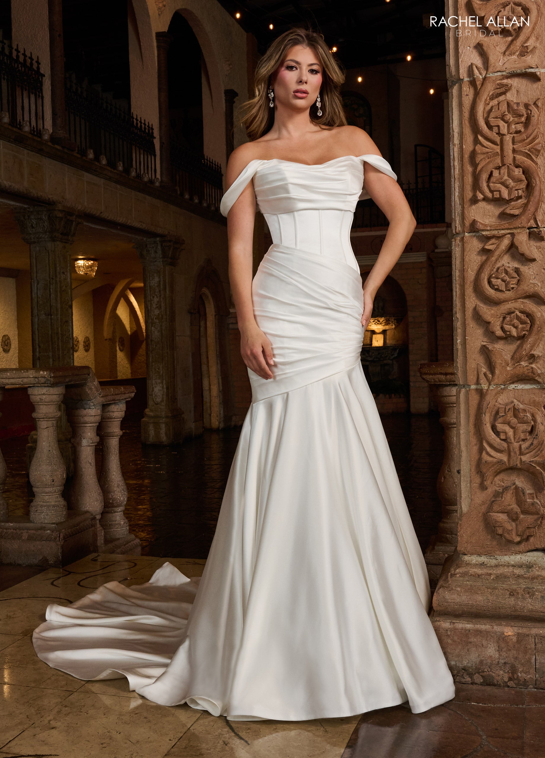 Rachel Allan RB2205 Long Simple Mermaid Wedding Dress