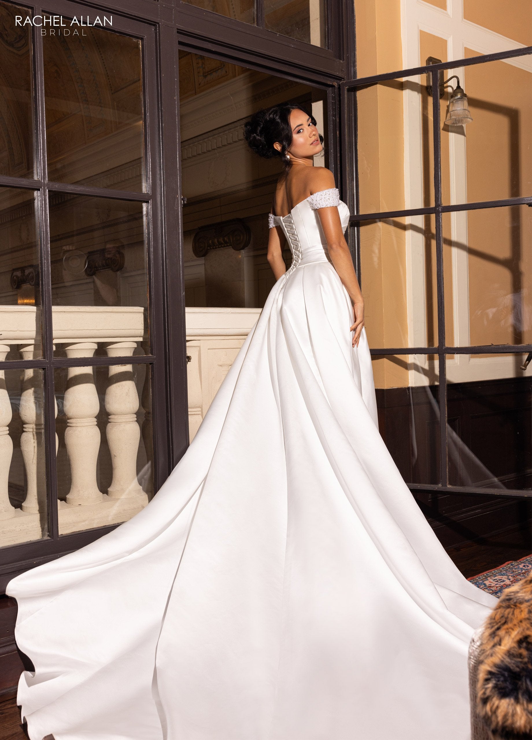 Rachel Allan RB2213 Long Bridal Gown Simple Wedding Dress
