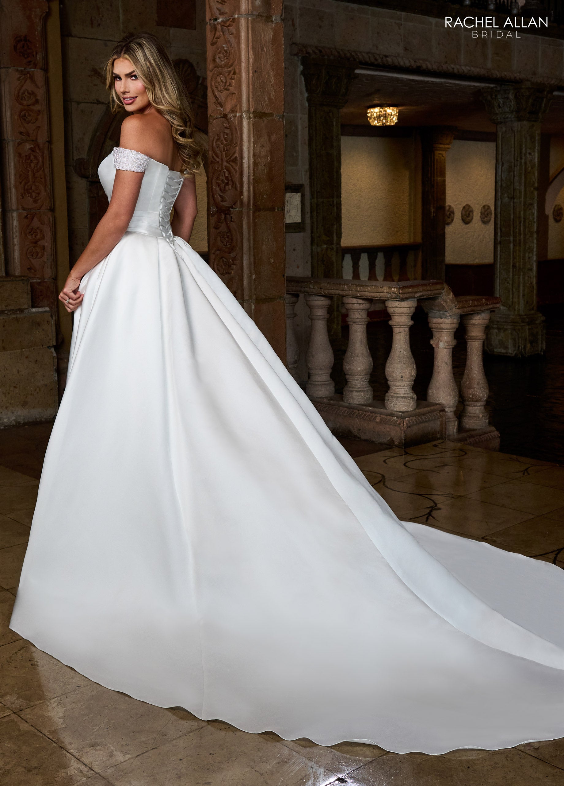 Rachel Allan RB2213 Long Bridal Gown Simple Wedding Dress