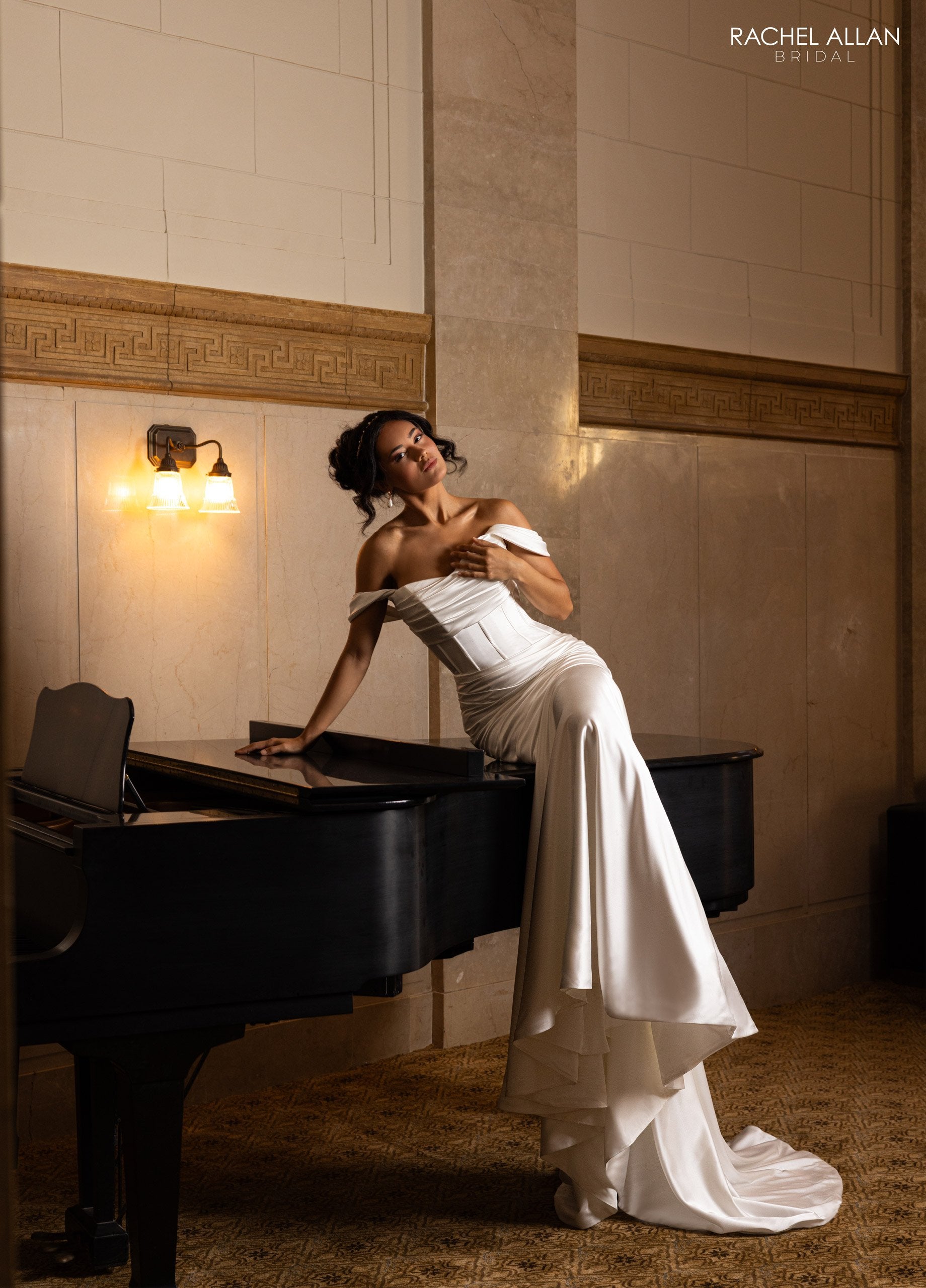 Rachel Allan RB2205 Long Simple Mermaid Wedding Dress