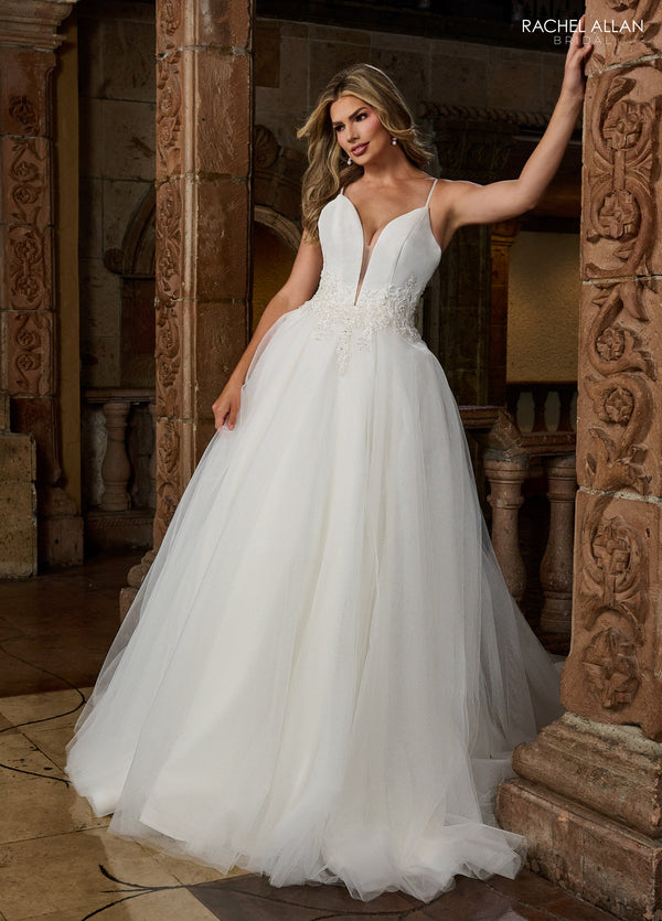 Wedding Dresses Long Bridal Ball Gown Wedding Dress  Ivory Nude