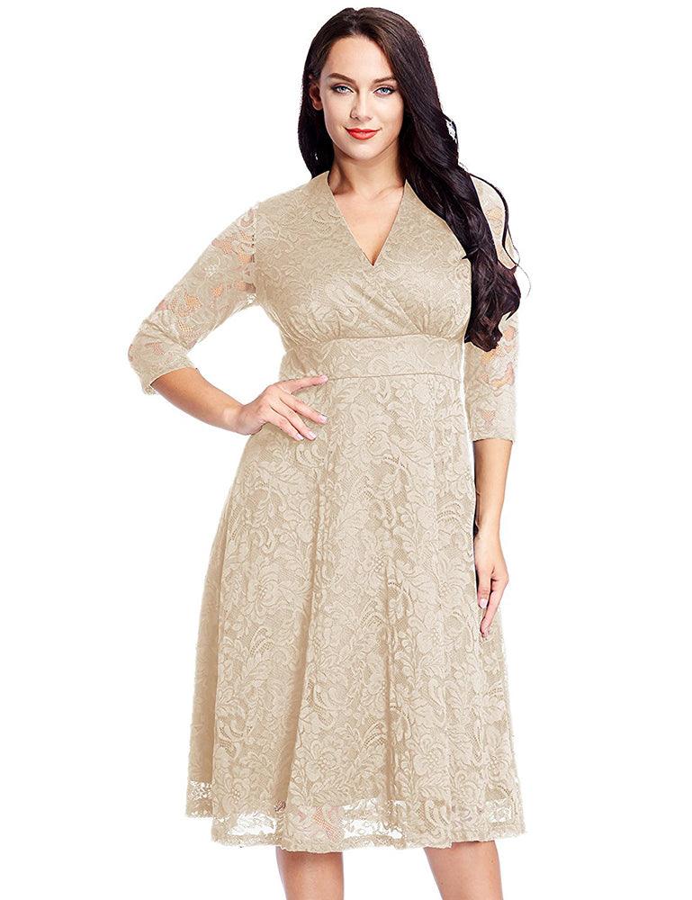 Modest Short Mother of the Bride Dress Plus Size Formal