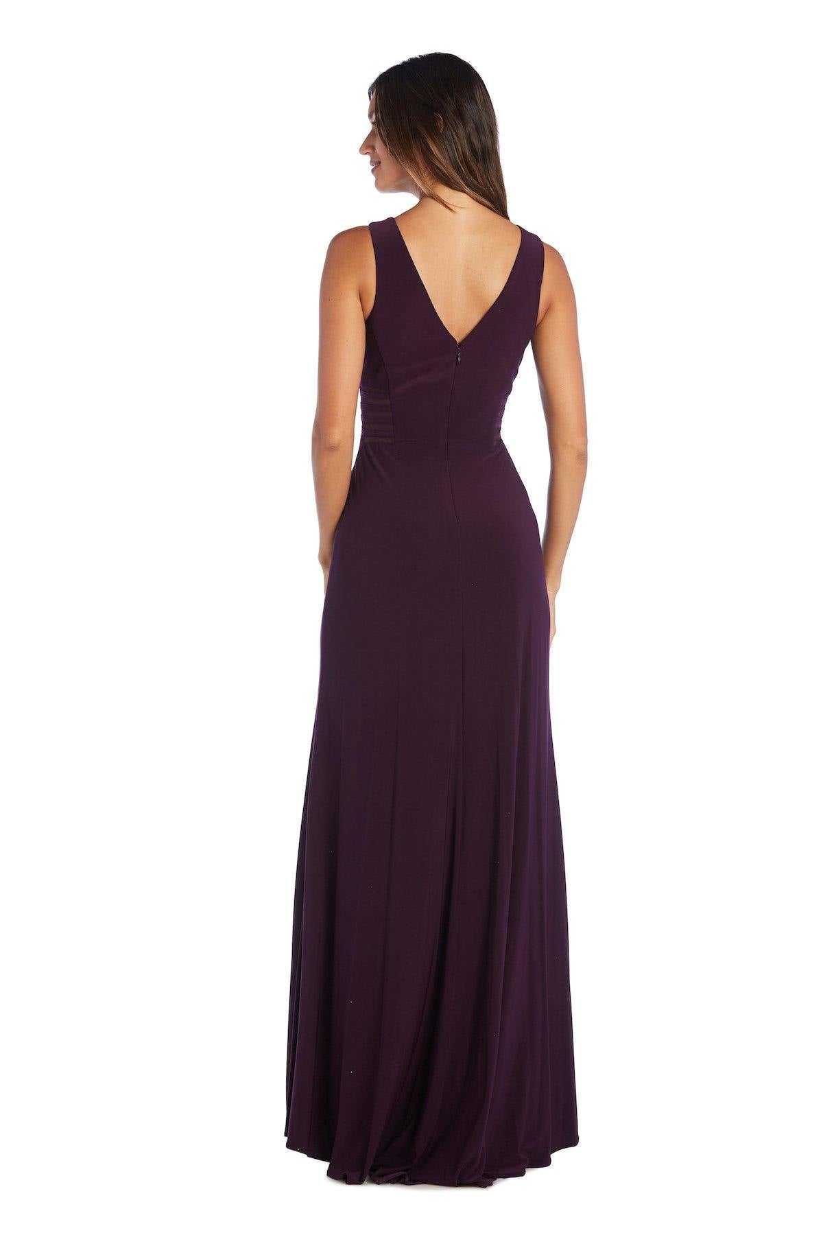 Morgan & Co Long Glitter Lace Formal Dress 12173 - The Dress Outlet