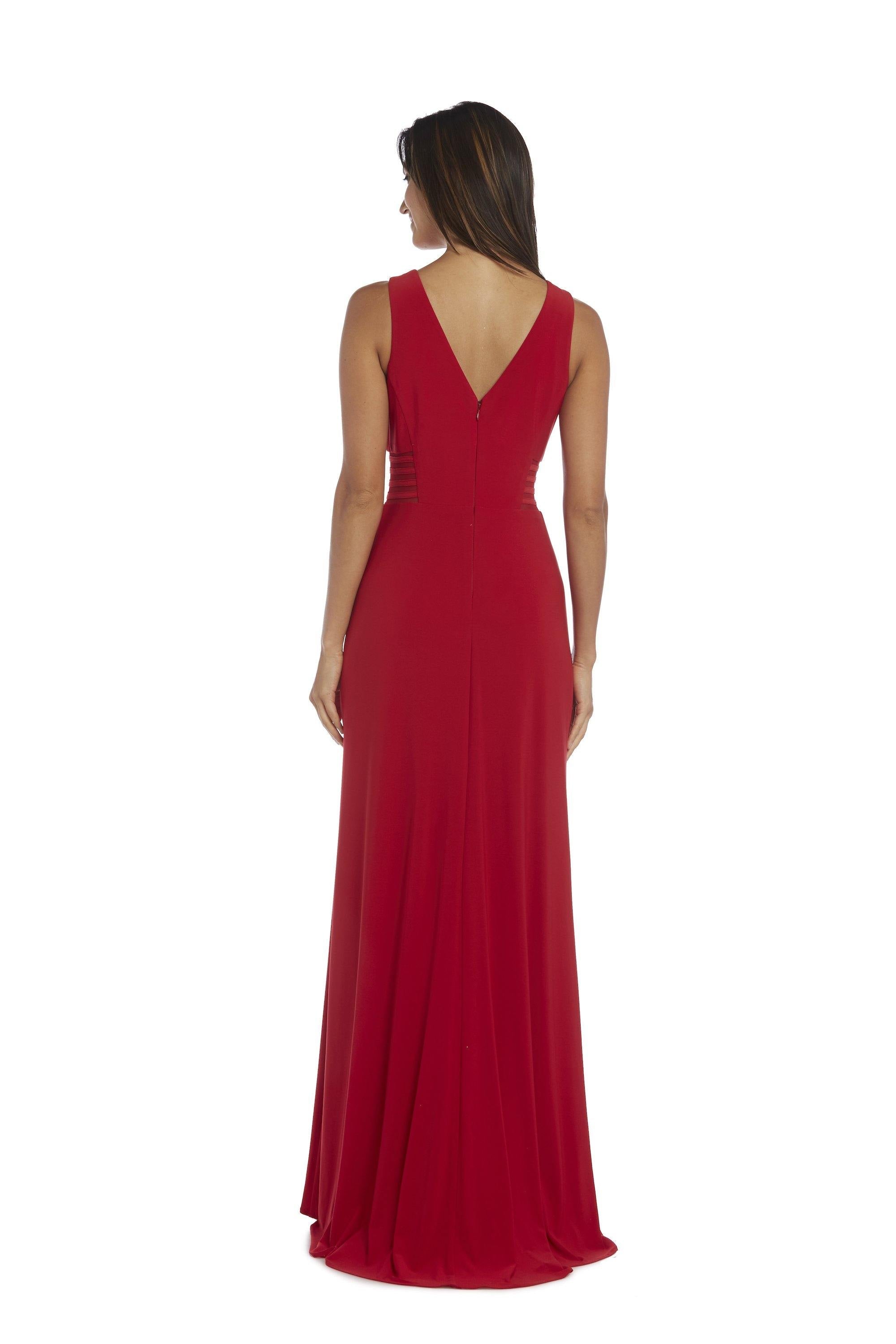 Morgan & Co Long Glitter Lace Formal Dress 12173 - The Dress Outlet