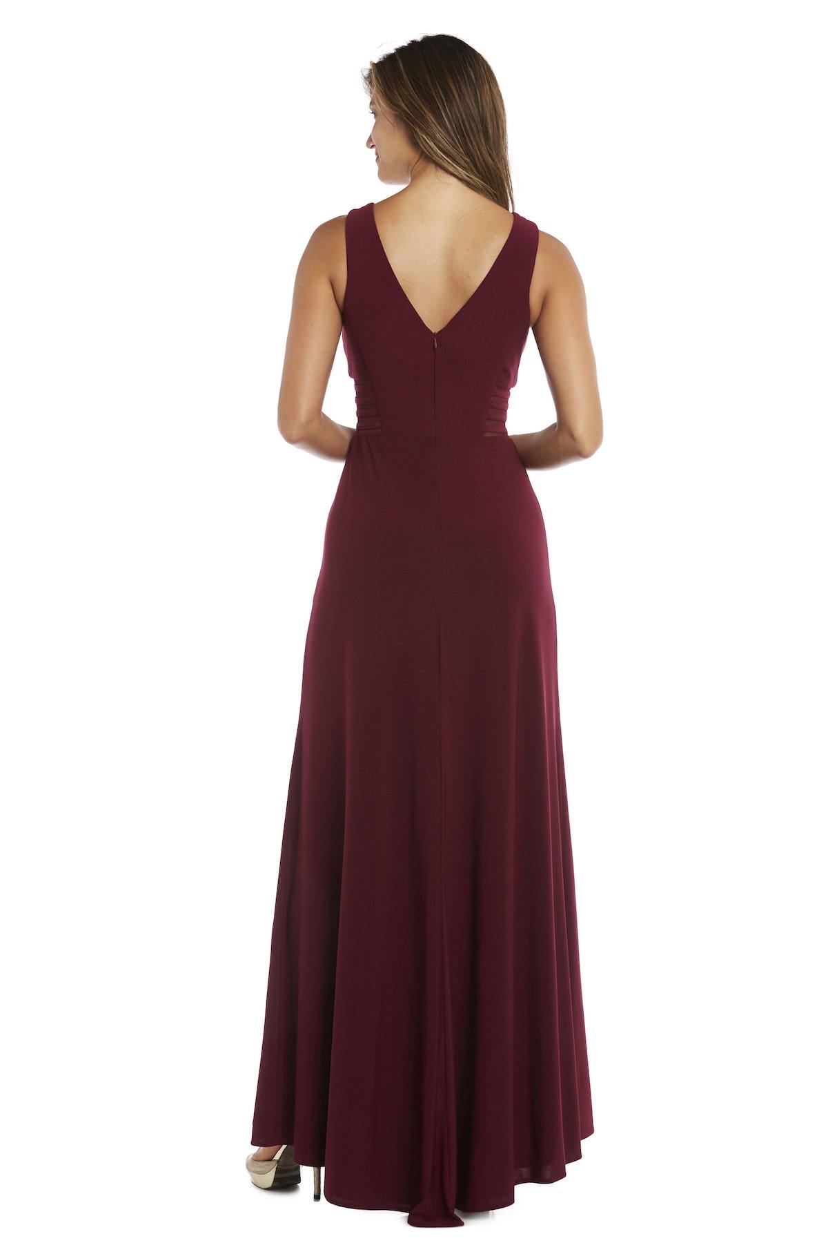 Morgan & Co Long Glitter Lace Formal Dress 12173 - The Dress Outlet