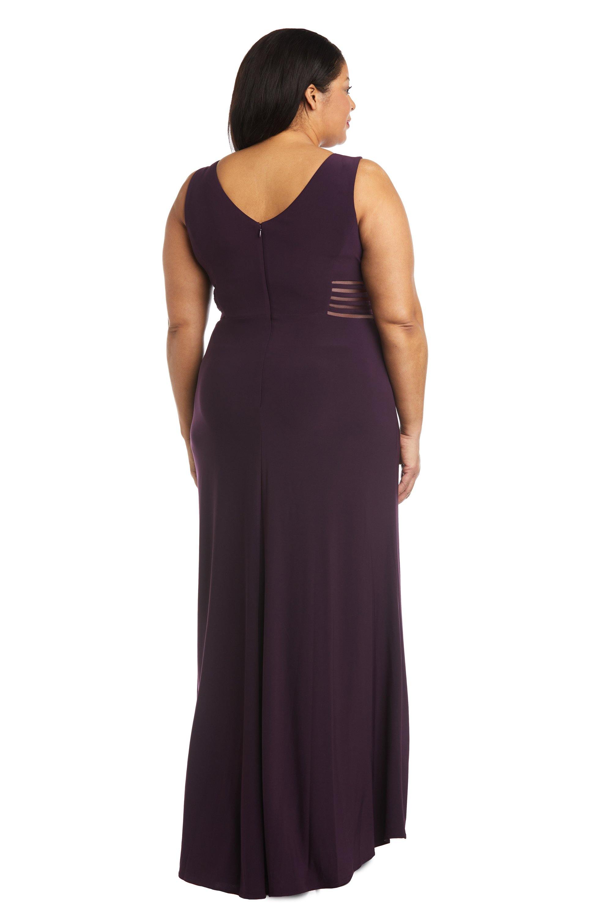 Morgan & Co Long Plus Size Formal Dress 12173WMM - The Dress Outlet