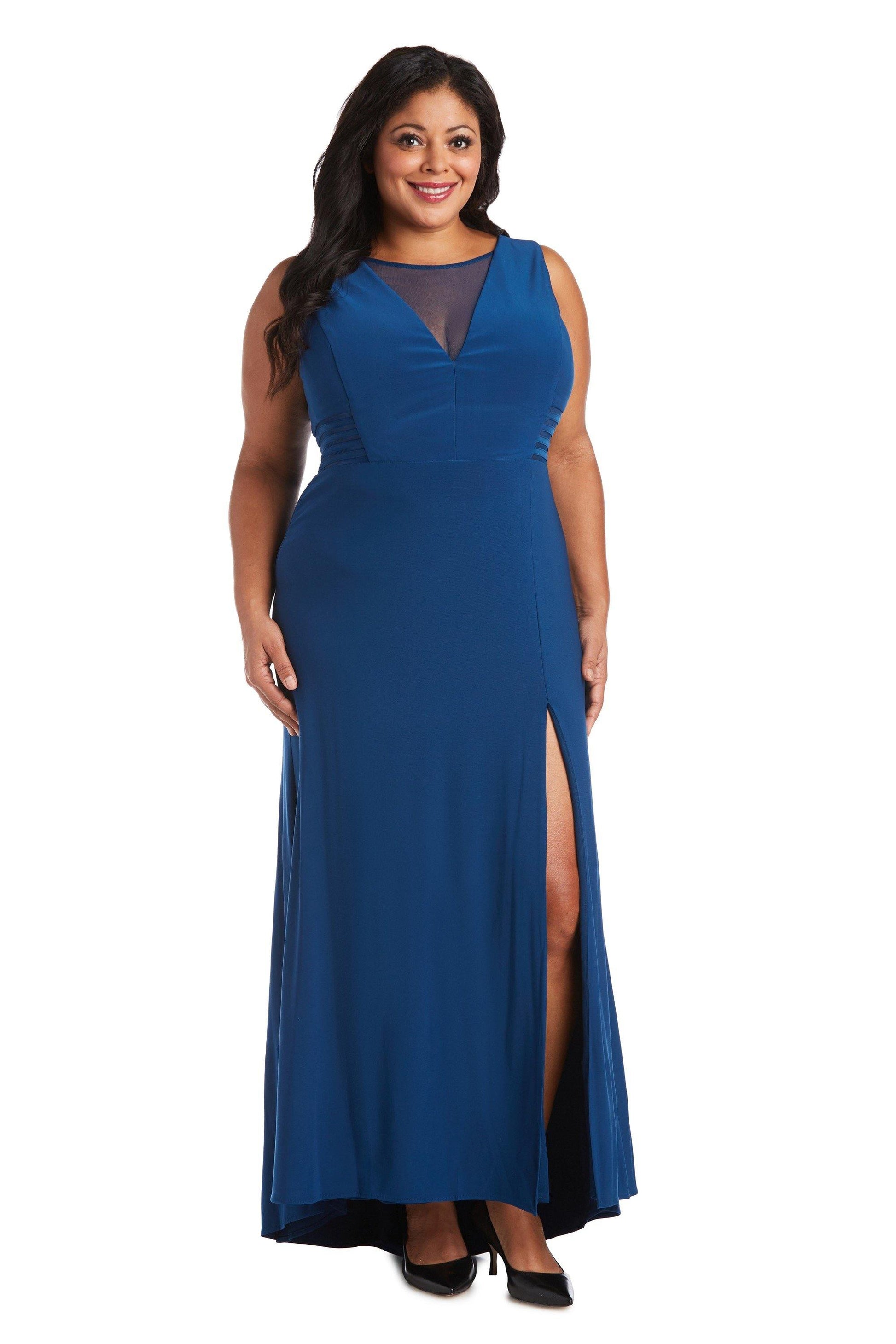 Morgan & Co 12173WMM Long Plus Size Formal Dress