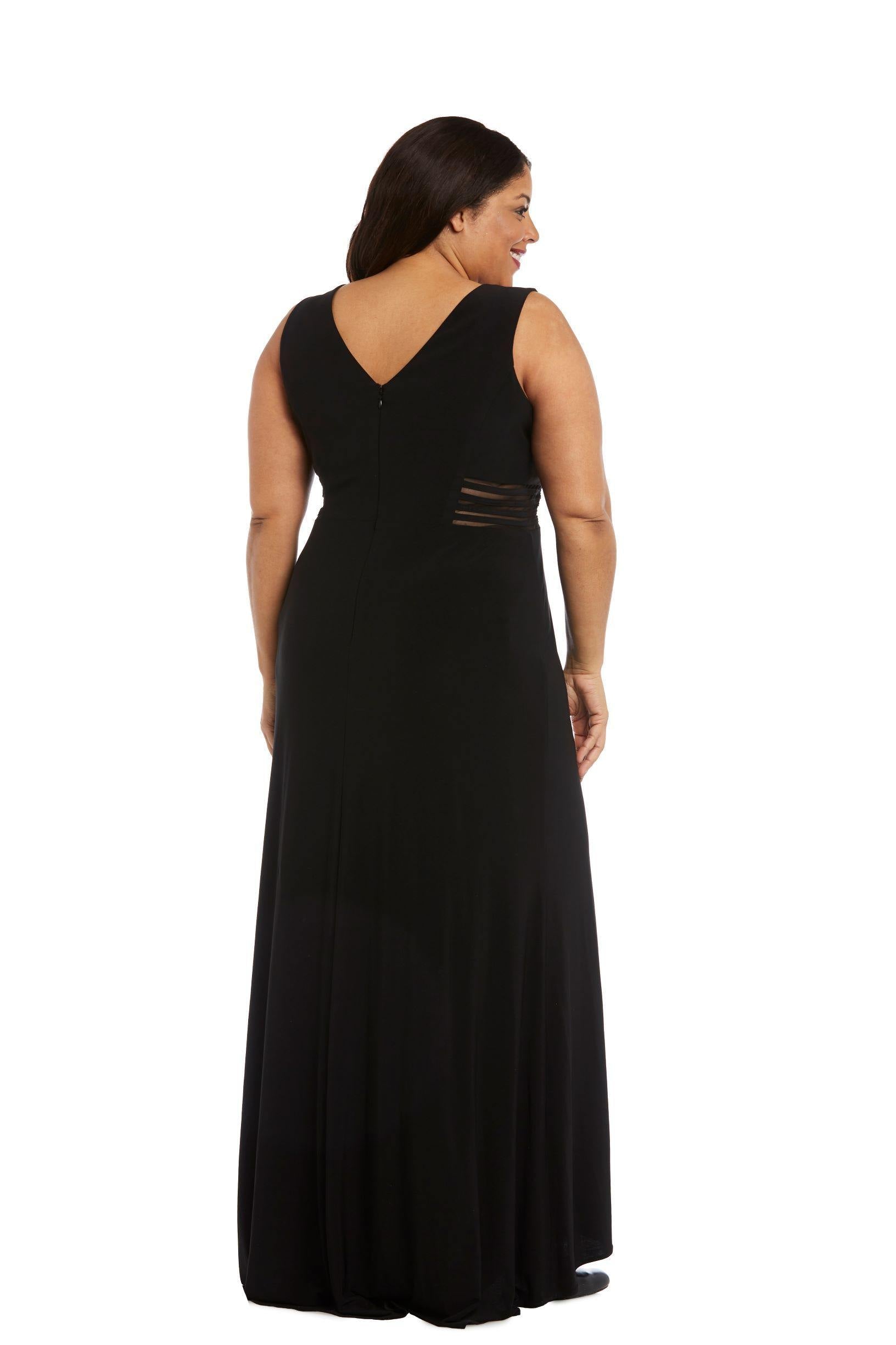 Morgan & Co Long Plus Size Formal Dress 12173WMM - The Dress Outlet