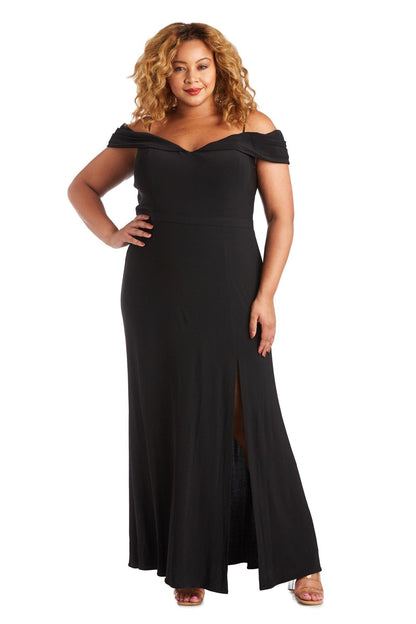 Morgan & Co Long Plus Size Evening Dress 12343WMM - The Dress Outlet