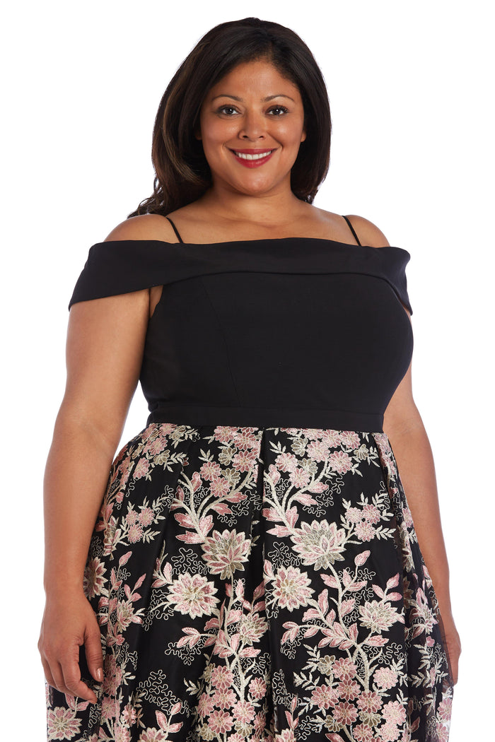 Morgan & Co Plus Size Short Cocktail Dress 12552WM - The Dress Outlet