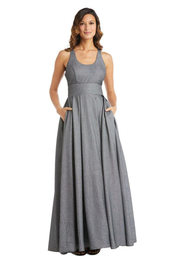 Morgan & Co 12774 Prom Long Metallic Ballgown