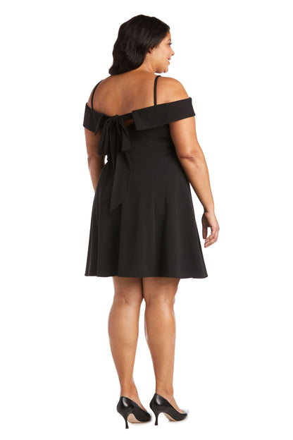 Morgan & Co Plus Size Short Cocktail Dress 12857WM - The Dress Outlet