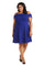 Plus Size Dresses Plus Size Short Cocktail Dress Cobalt