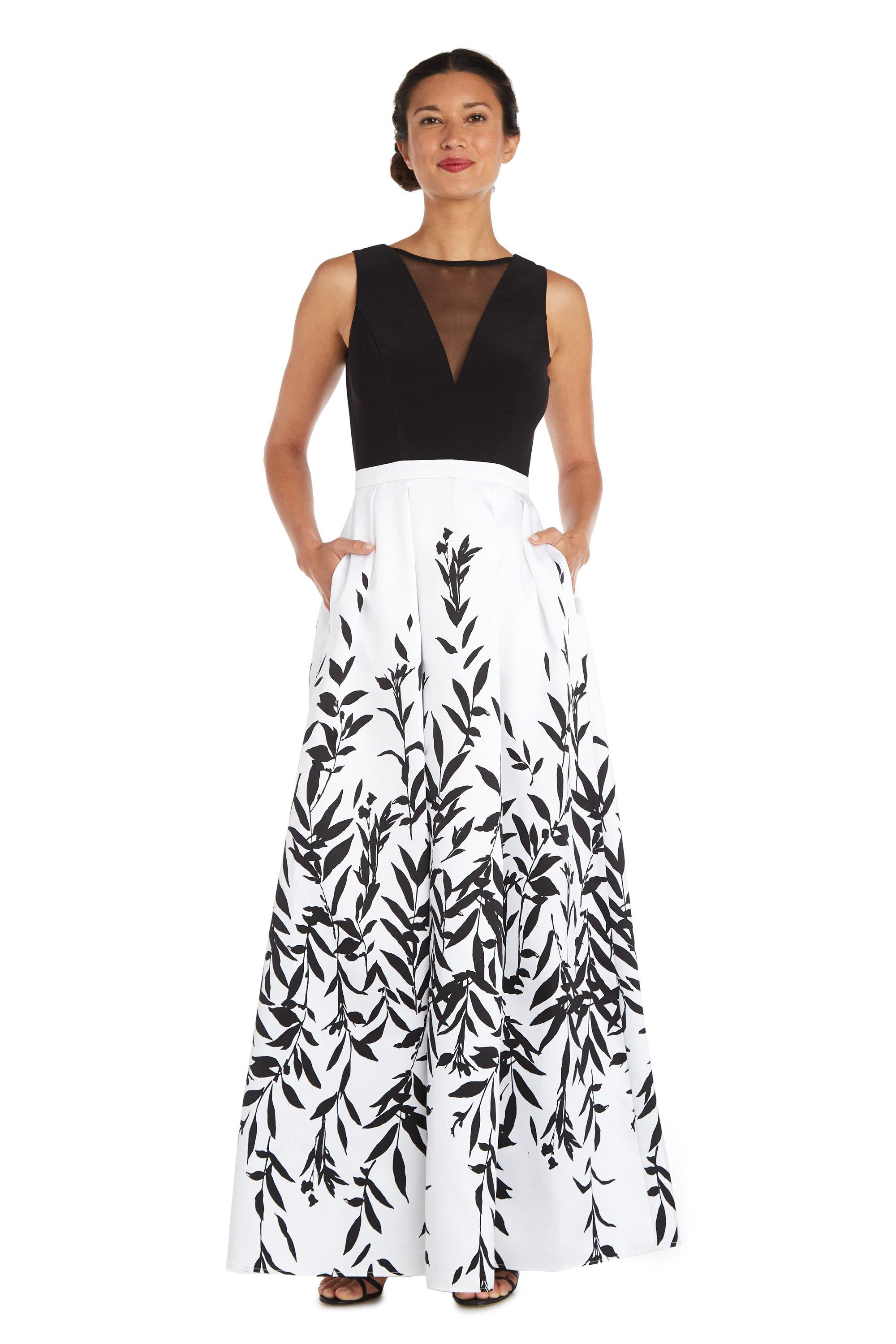 Morgan & Co. Long Printed Skirt Formal Dress 12961 - The Dress Outlet