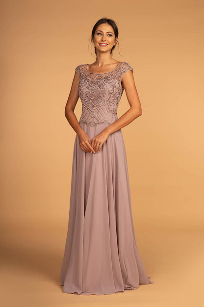 Mother of the Bride Chiffon Long Dress Prom - The Dress Outlet Elizabeth K