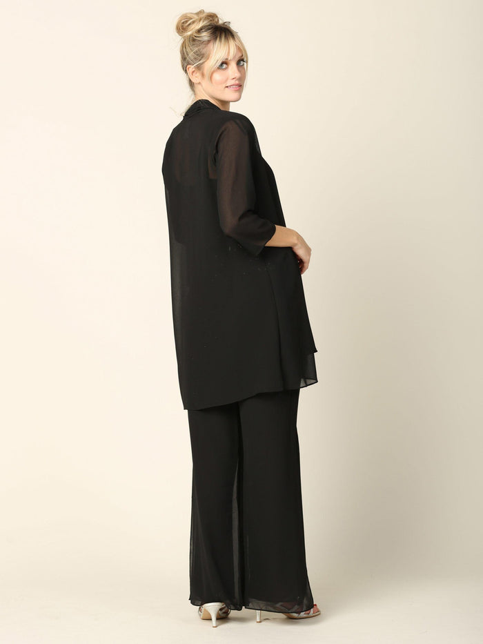 Mother of the Bride Formal Jacket Pant Suit - The Dress Outlet