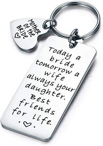 Mother of the Bride Gifts Stainless Steel Keyring