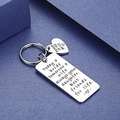 Mother of the Bride Gifts Stainless Steel Keyring