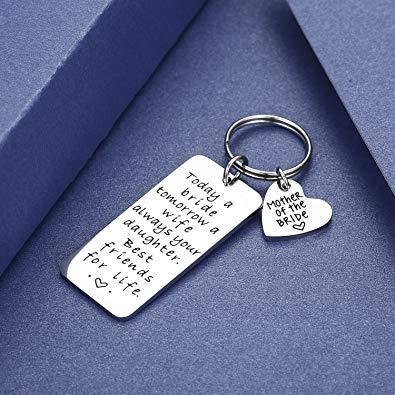 Mother of the Bride Gifts Stainless Steel Keyring
