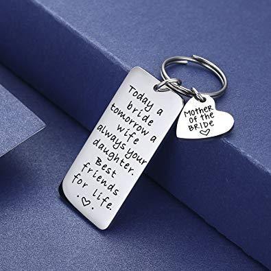 Mother of the Bride Gifts Stainless Steel Keyring - The Dress Outlet MOB