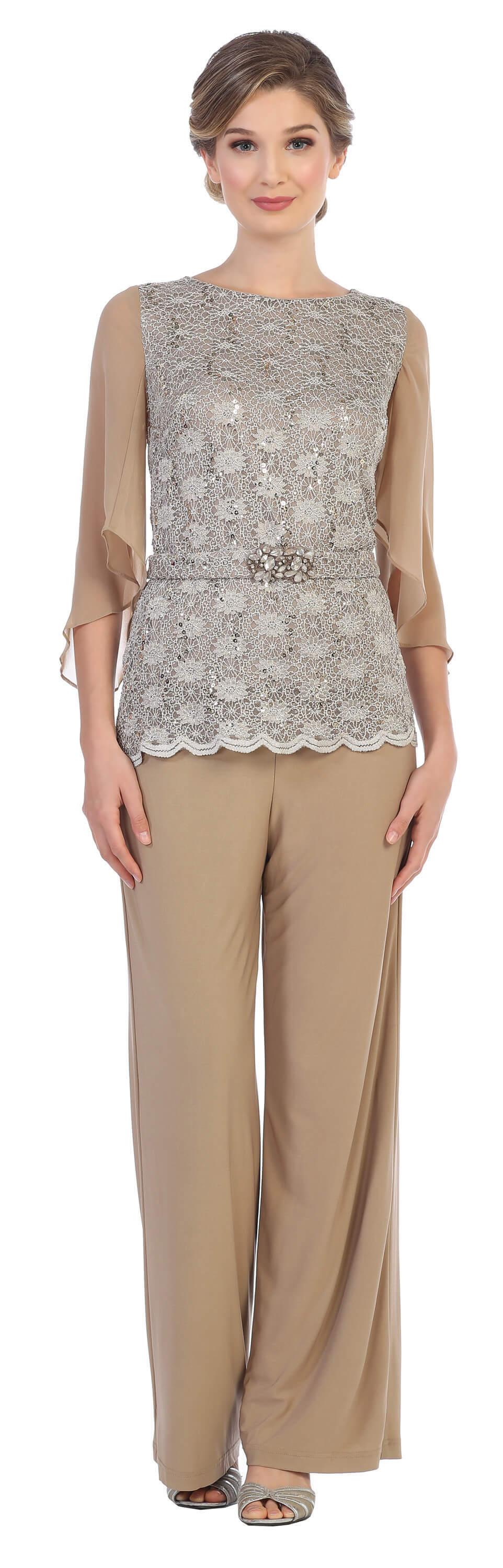 Mother of the Bride Plus Size Pant Suit - The Dress Outlet Eva Fashion