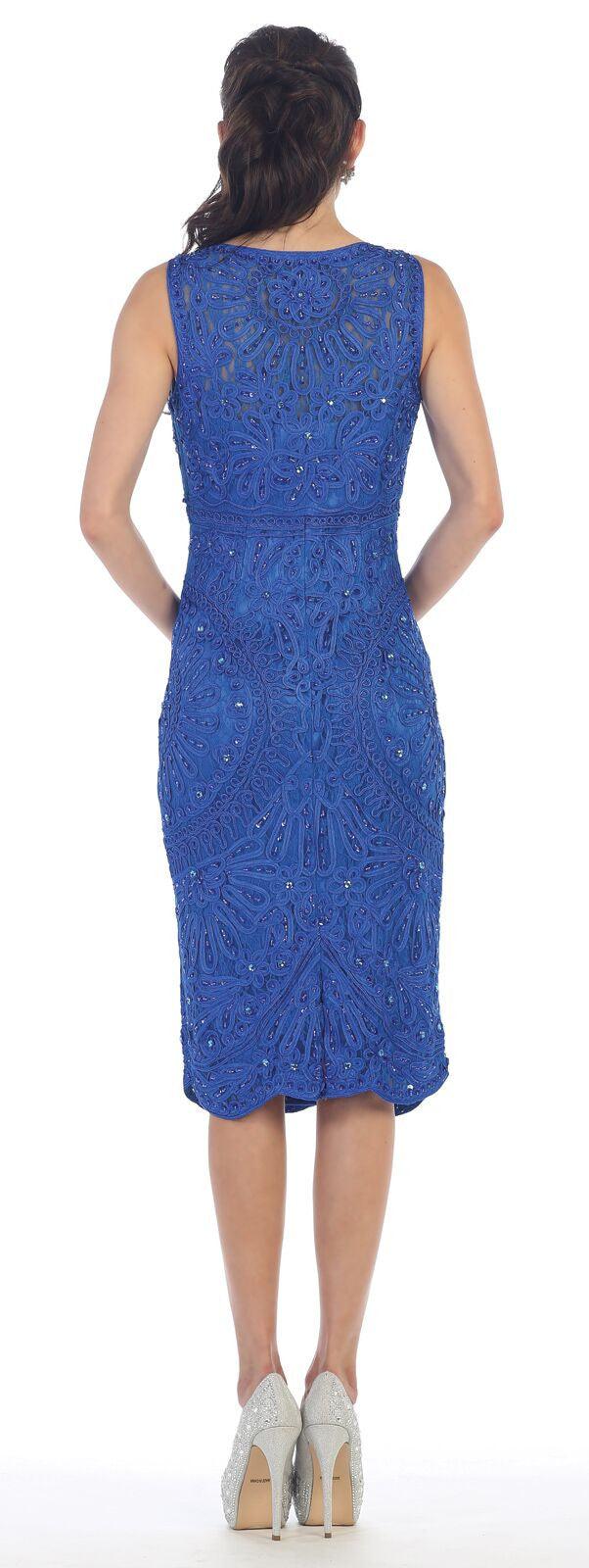 Mother of the Bride Plus Size Short Evening Dress - The Dress Outlet May Queen