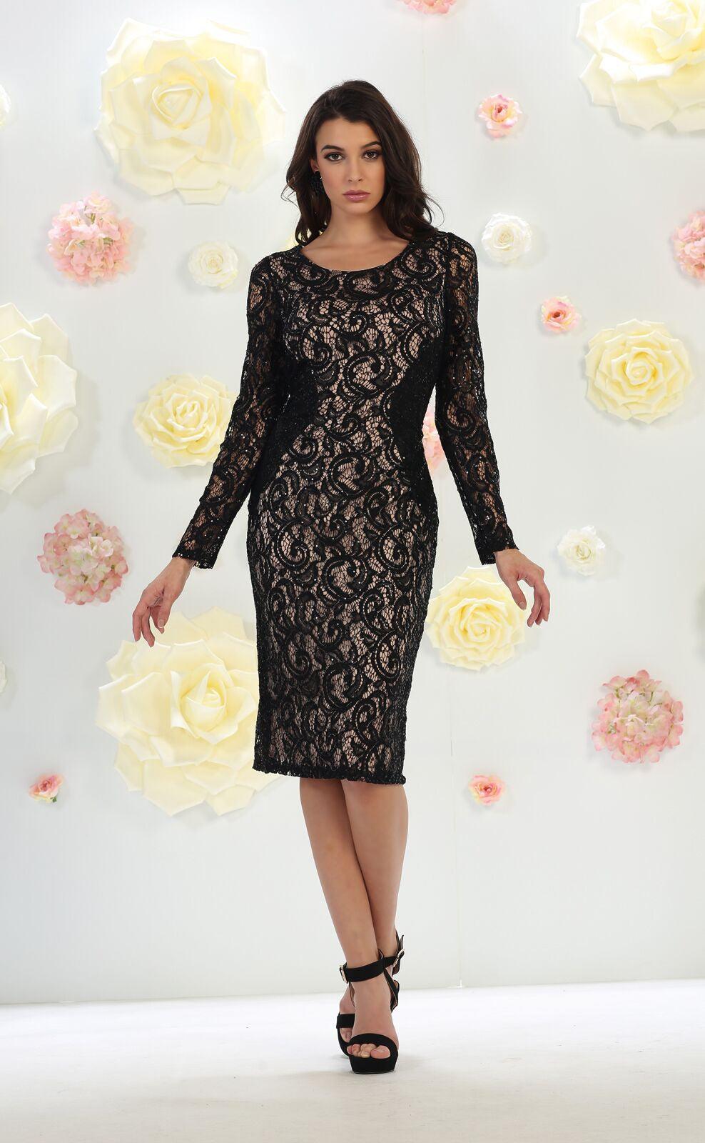 Mother of the Bride Short Dress Plus Size - The Dress Outlet May Queen