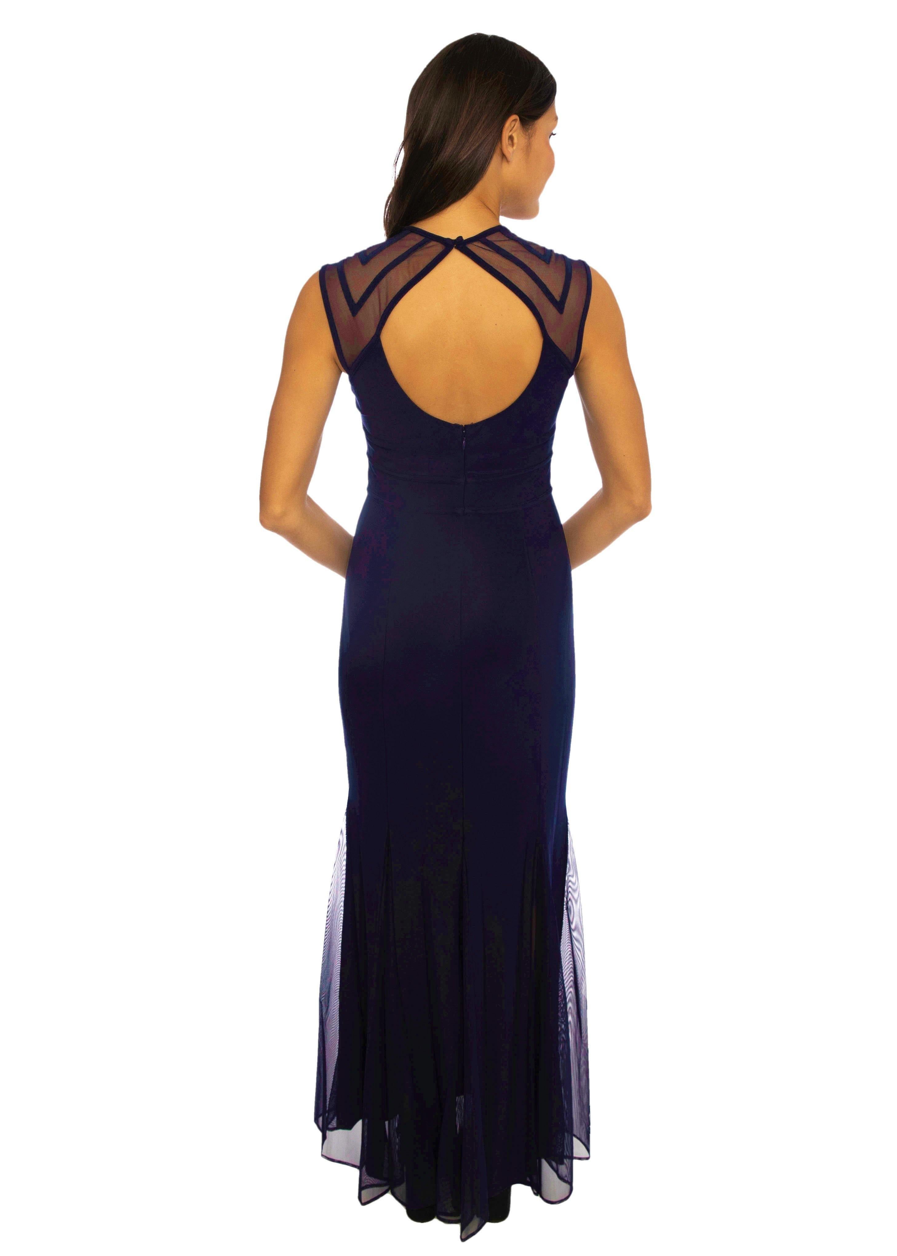 Nightway Long Formal Black Dress 21566 - The Dress Outlet