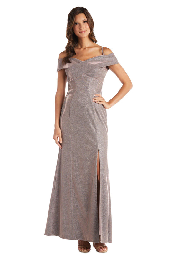 Blue/Silver Nightway Long Formal Dress 21874 for $89.99 – The Dress Outlet