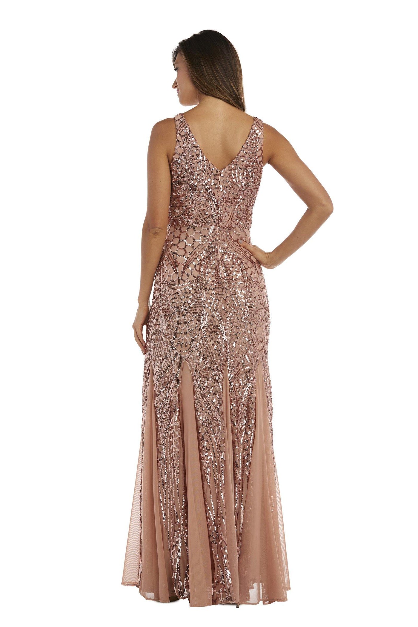 Nightway Long Formal Sequins Dress 21685 - The Dress Outlet