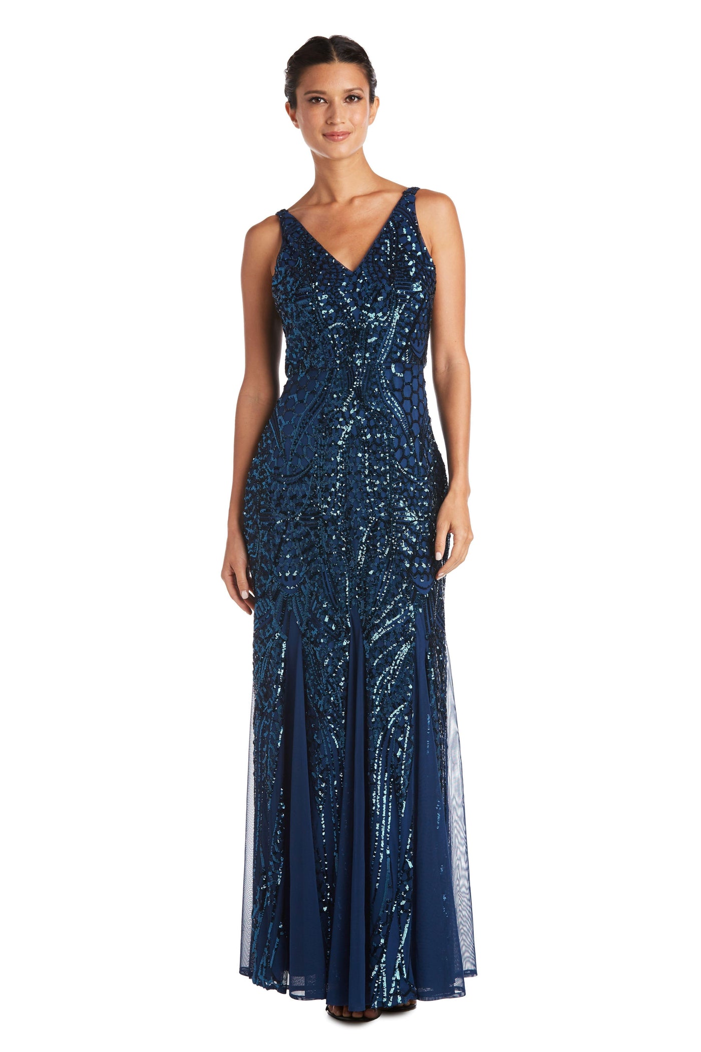 Nightway Long Formal Sequins Dress 21685 - The Dress Outlet