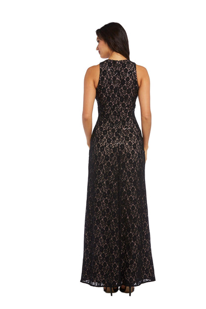 Nightway Long Glitter Formal Dress 21547 - The Dress Outlet