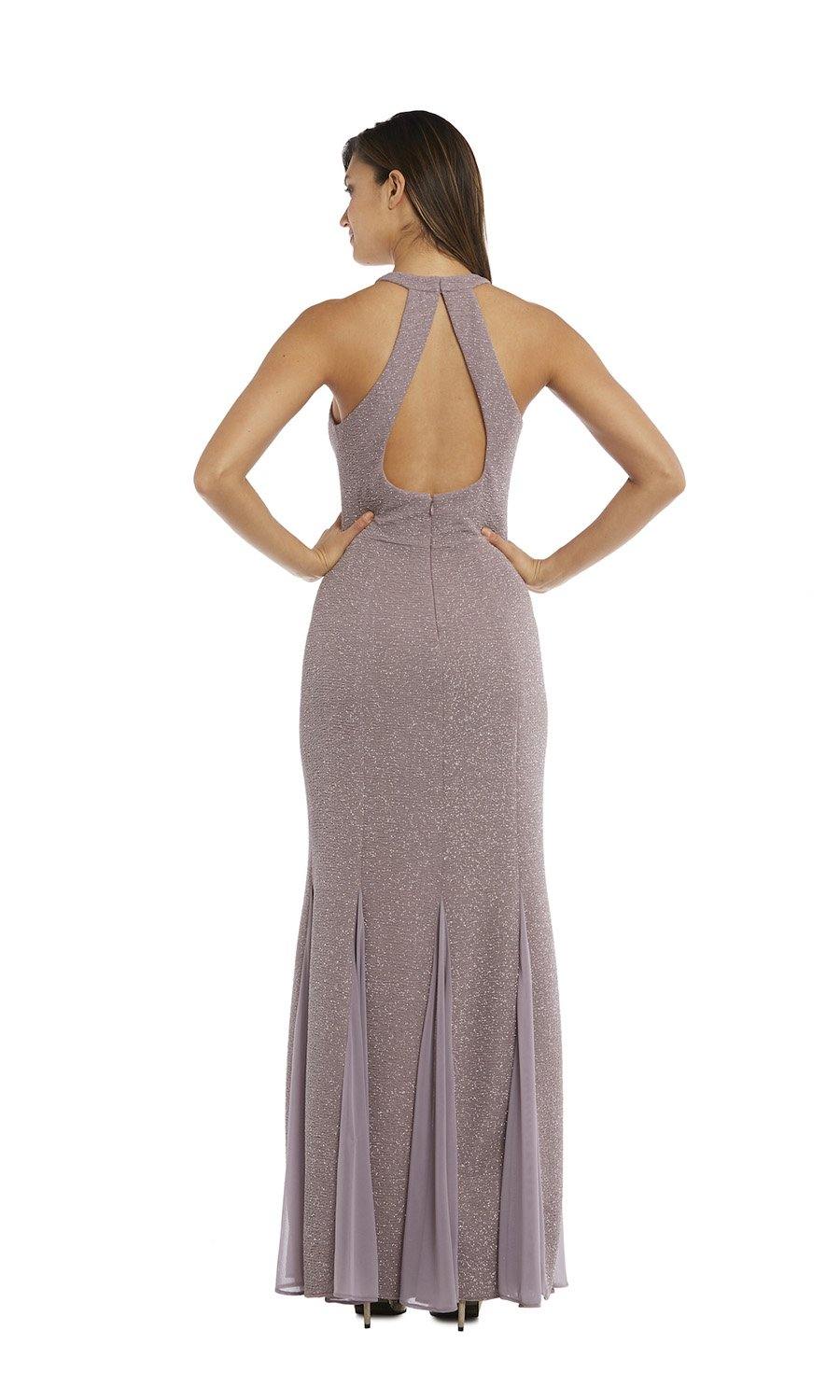 Nightway Long Glitter Knit Dress Formal 21555