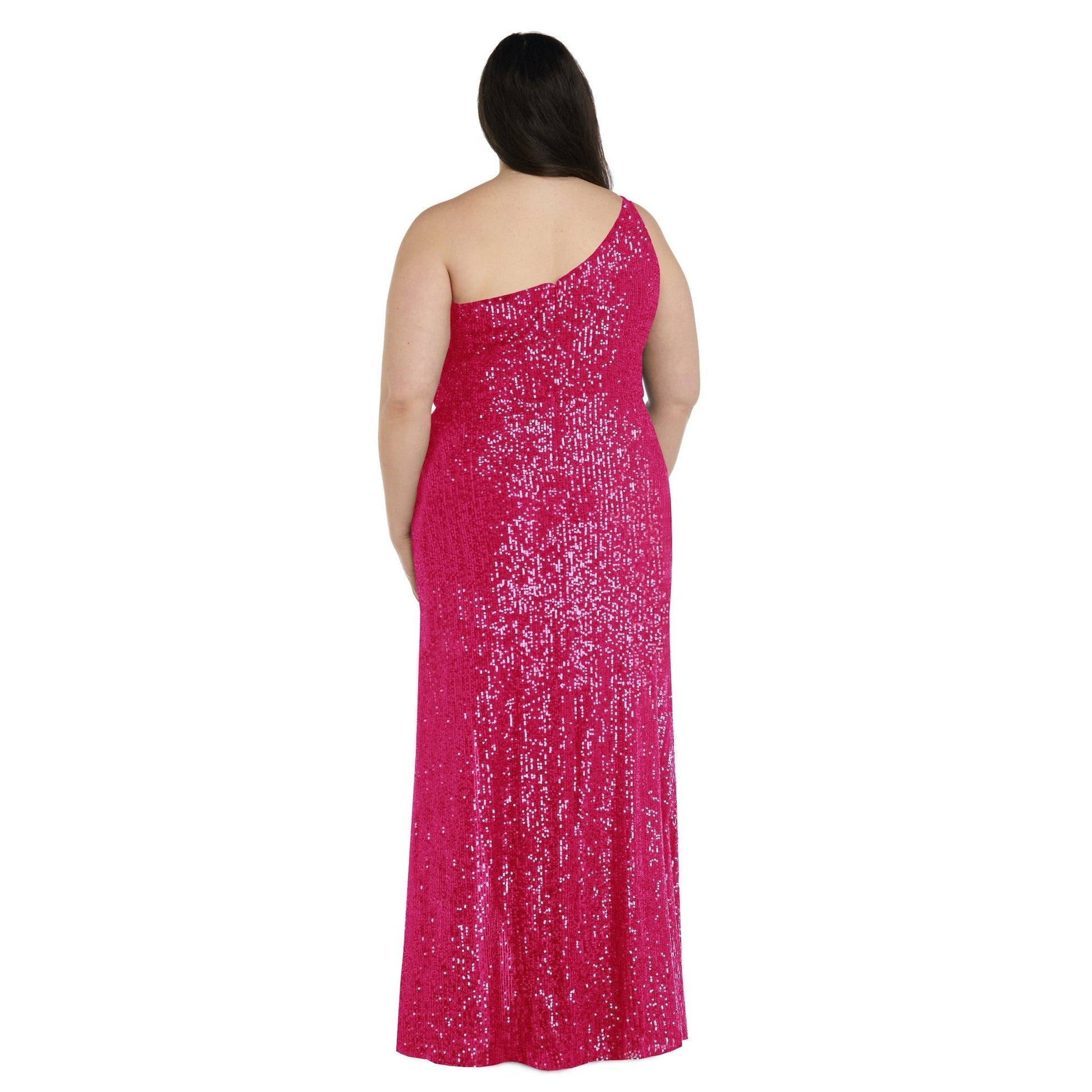 Nightway Long One Shoulder Plus Size Gown 22121W Sale