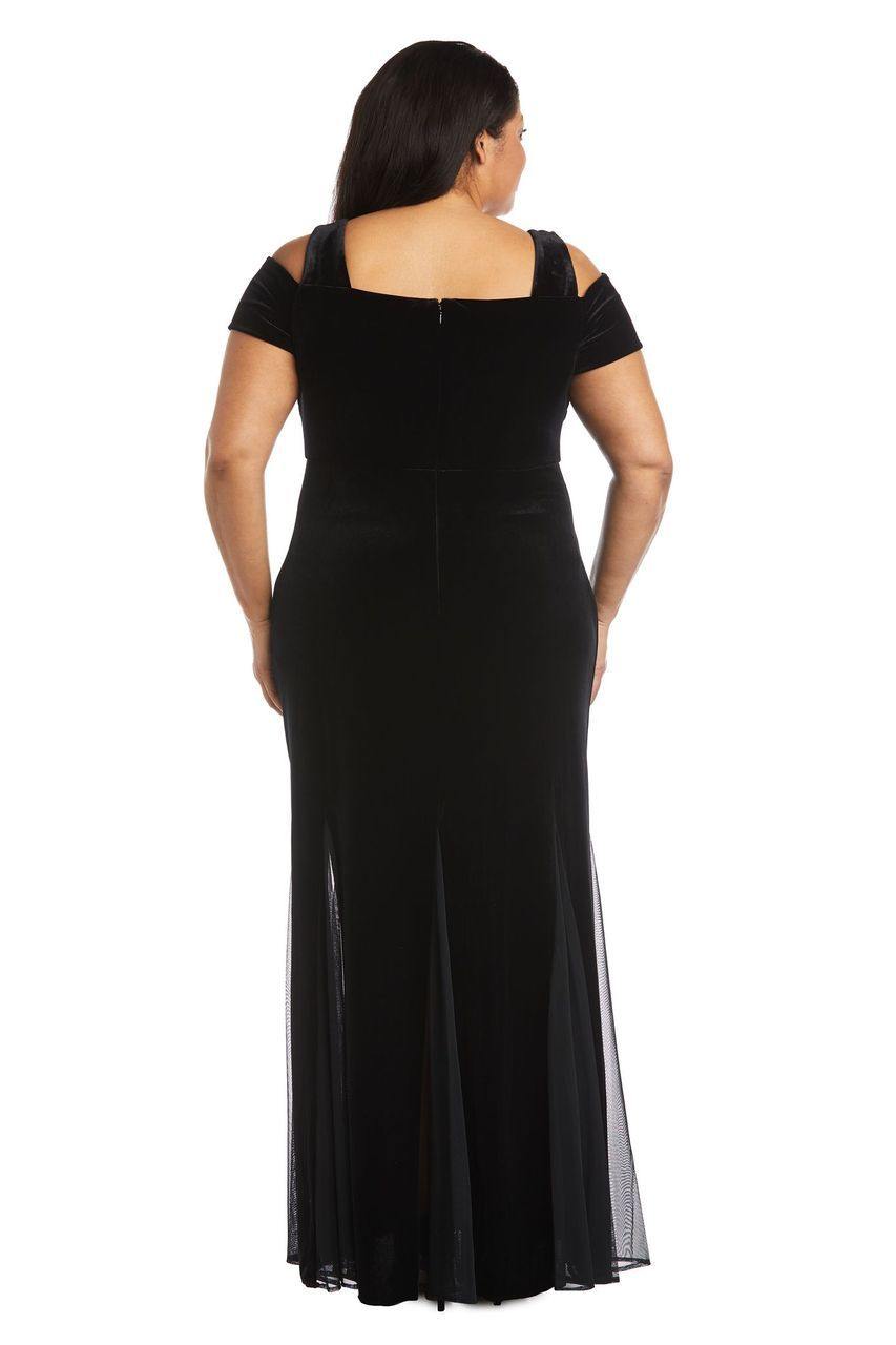 Nightway Long Plus Size Velvet Dress 21999W - The Dress Outlet