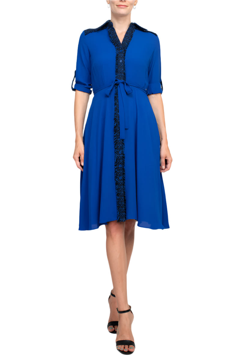 Nanette Lepore NM3F136G0 A Line Short Button Cocktail Dress