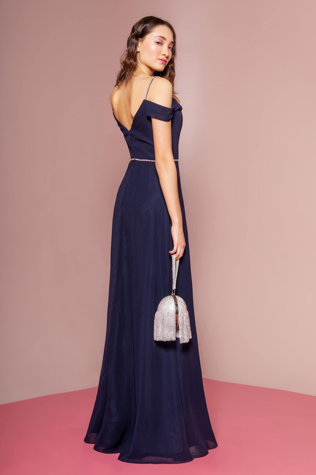 Off-Shoulder Long Formal Dress Bridesmaid