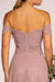 Off Shoulder Plus Size Long Formal Dress - The Dress Outlet Elizabeth K