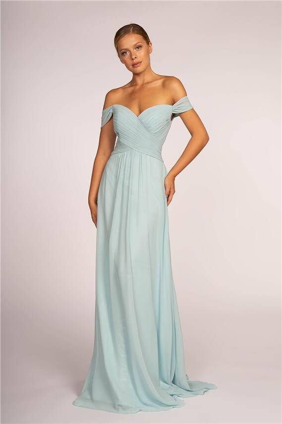 Off Shoulder Plus Size Long Formal Dress