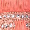 One Shoulder Long Prom Empire Dress