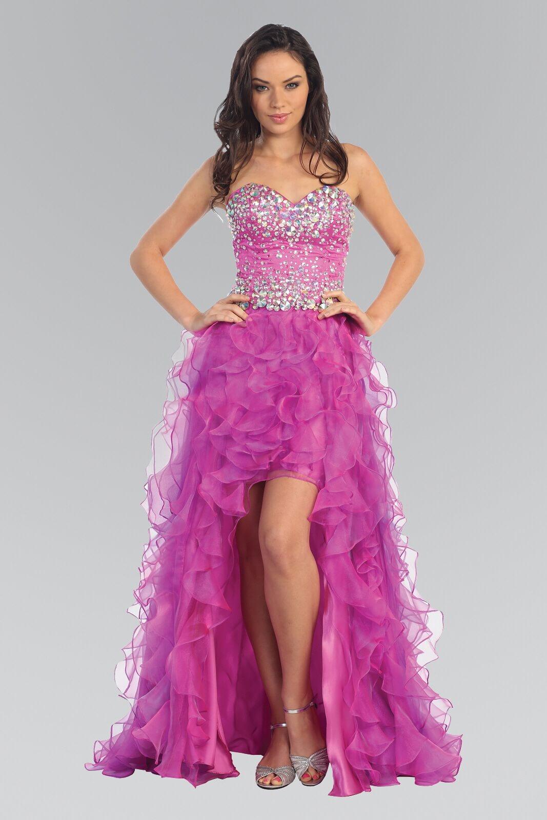Organza High-Low Long Prom Dress | Dress Outlet The Dress Outlet Organza High-Low Long Prom Dress | Dress Outlet The Dress Outlet