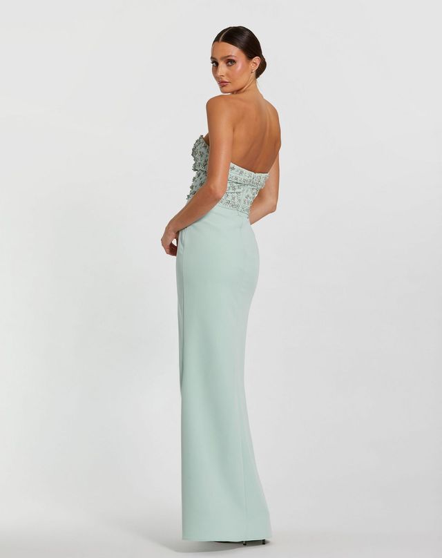 Mac Duggal 2285 Fitted Slit Long Formal Prom Dress