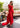 Jumpsuit Long Formal Floral Ruffle Jumpsuit Red