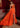 Prom Dresses A Line Long Ruffle Slit Formal Prom Dress Tangerine