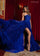 Prom Dresses A Line Long Ruffle Slit Formal Prom Dress Royal