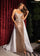 Prom Dresses Fitted Long Overskirt Formal Beaded Prom Dress Champagne