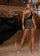 Jumpsuit Short Beaded Taffeta Overskirt Romper Black Gold