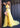 Prom Dresses A Line Formal Prom Long Slit Dress Yellow